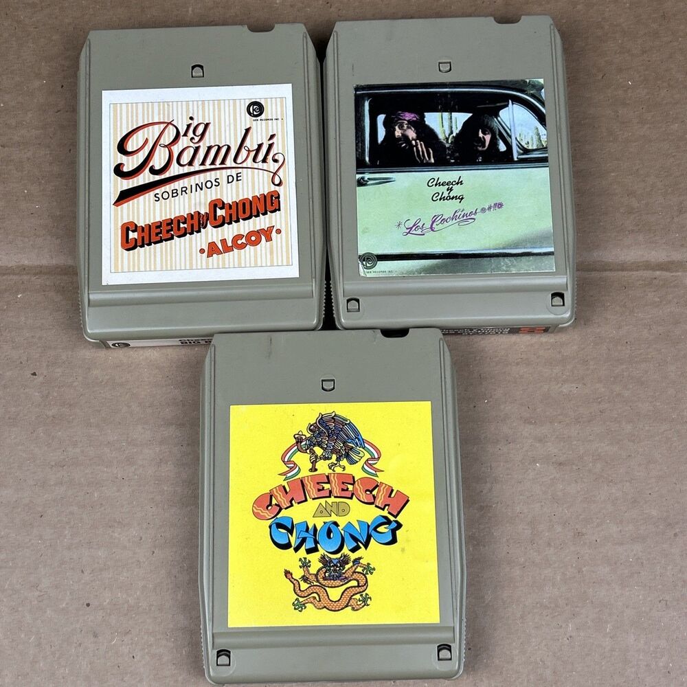 Cheech And Chong 8 Track Cassette Lot Of 3 Big Bambu Los Cochinos